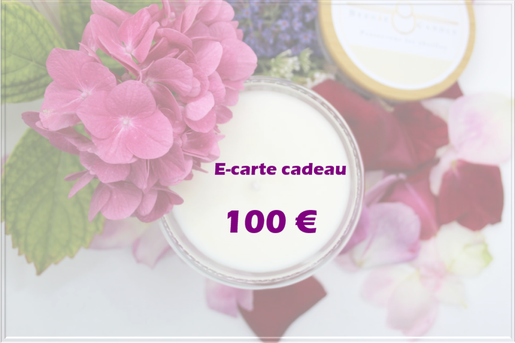 Ze E carte Cadeau Beegie Candle 100